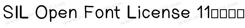 SIL Open Font License 11字体转换